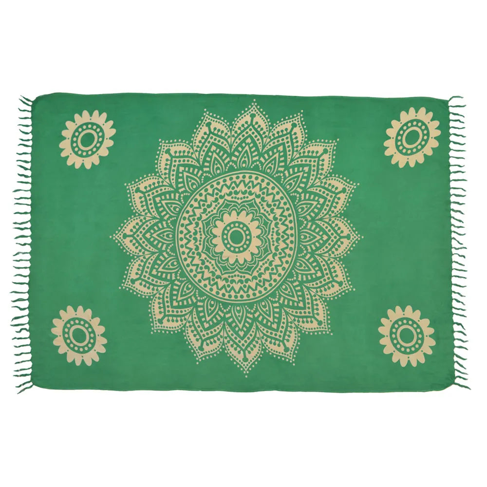 Mandala Flower Green Canga