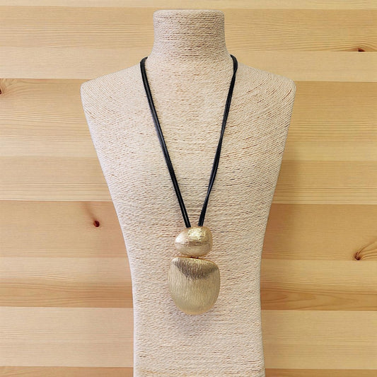 Beetle Sculpted Long Necklace