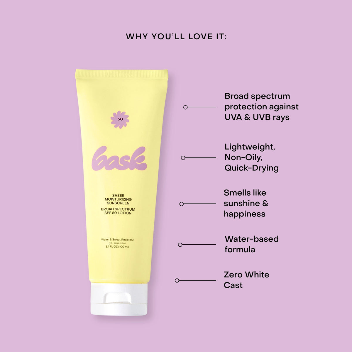 Bask Sheer Moisturizing Lotion