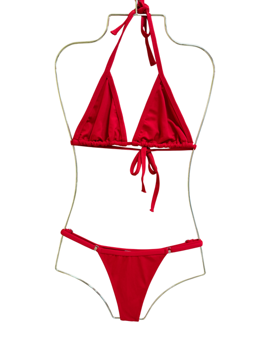 Ruby Red Tan Bottom