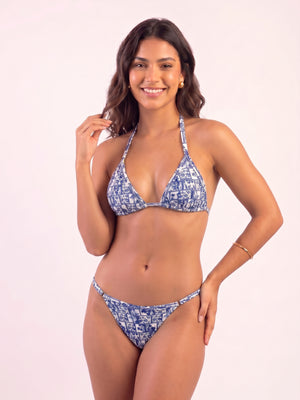Poinciana Navy Tan Bottom