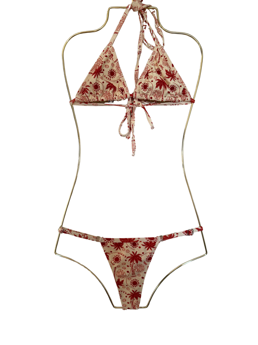 Bahia Red Fita Bikini